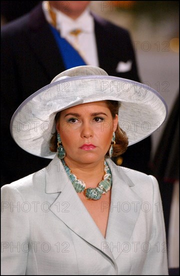 06/23/2002. Royal couple the Grand Duke Henri and the Grand Duchess Marie Teresa celebrate their country's national holiday in Luxembourg.