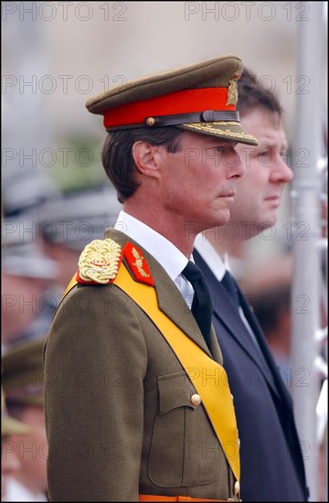 06/23/2002. Royal couple the Grand Duke Henri and the Grand Duchess Marie Teresa celebrate their country's national holiday in Luxembourg.