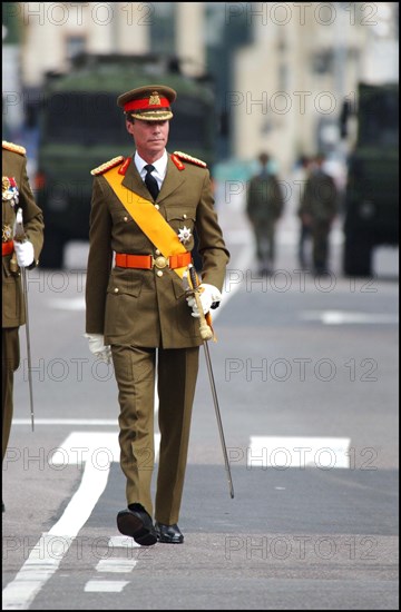 06/23/2002. Royal couple the Grand Duke Henri and the Grand Duchess Marie Teresa celebrate their country's national holiday in Luxembourg.