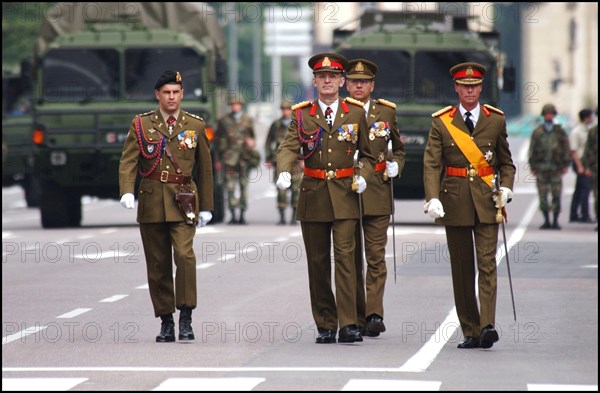 06/23/2002. Royal couple the Grand Duke Henri and the Grand Duchess Marie Teresa celebrate their country's national holiday in Luxembourg.