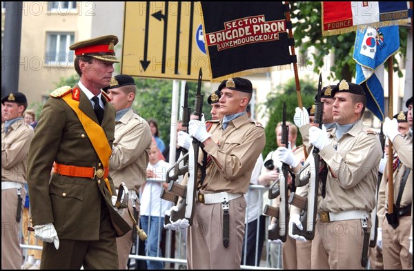 06/23/2002. Royal couple the Grand Duke Henri and the Grand Duchess Marie Teresa celebrate their country's national holiday in Luxembourg.