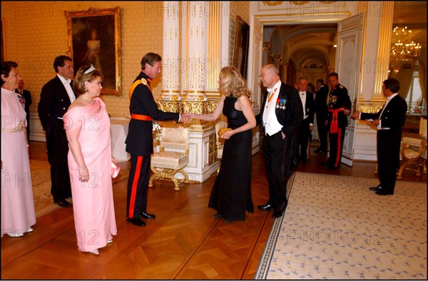 06/22/2002. EXCLUSIVE: Reception at the Grand Ducal palace as part of celebration of first anniversary of the accession of Grand Duke Henri to the throne of Luxembourg.