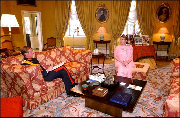 06/22/2002.  Reception at the Grand Ducal palace as part of celebration of first anniversary of the accession of Grand Duke Henri to the throne of Luxembourg.