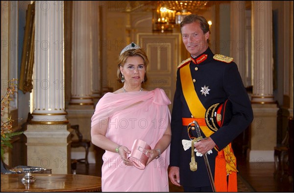 06/22/2002. EXCLUSIVE: Reception at the Grand Ducal palace as part of celebration of first anniversary of the accession of Grand Duke Henri to the throne of Luxembourg.