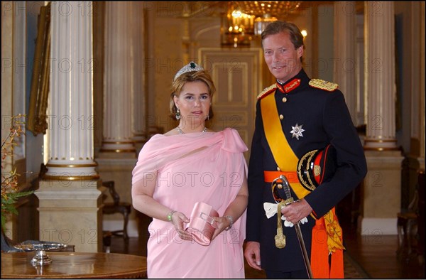 06/22/2002.  Reception at the Grand Ducal palace as part of celebration of first anniversary of the accession of Grand Duke Henri to the throne of Luxembourg.