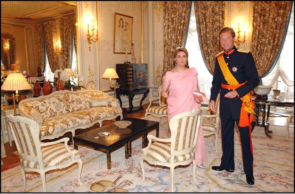 06/22/2002. EXCLUSIVE: Reception at the Grand Ducal palace as part of celebration of first anniversary of the accession of Grand Duke Henri to the throne of Luxembourg.