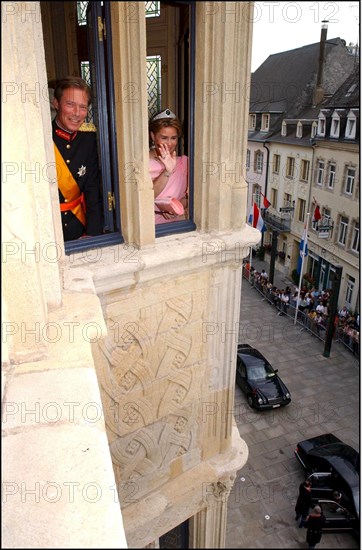 06/22/2002.  Reception at the Grand Ducal palace as part of celebration of first anniversary of the accession of Grand Duke Henri to the throne of Luxembourg.