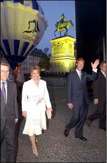 06/25/2002. Grand Duke Henri of Luxembourg and Grand Duchess Maria Teresa