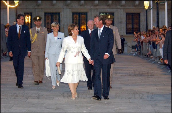 06/25/2002. Grand Duke Henri of Luxembourg and Grand Duchess Maria Teresa