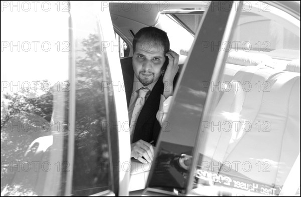 06/26/2002. ****EXCLUSIVE*** Mr. Rafik Abdelmoumen Khelifa, on his way to buy Holzmann, the third best-rated building compagny in Germany