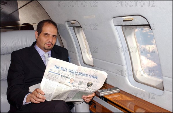 06/26/2002. ****EXCLUSIVE*** Mr. Rafik Abdelmoumen Khelifa, on his way to buy Holzmann, the third best-rated building compagny in Germany