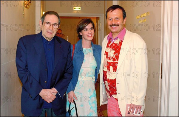 06/27/2002. Michele Mercier presents her book with Henry Jean Servat at the Plaza Athenee.