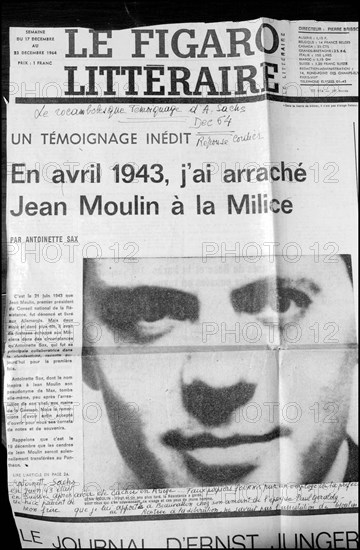 04/07/2002. Jean Moulin's friend, Colette Dreyfus.