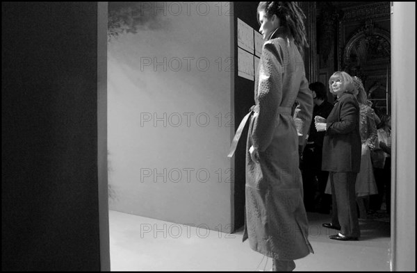 07/08/2002. Fall-winter 2002-03 Haute Couture collections: the backstage of Torrente's fashion show