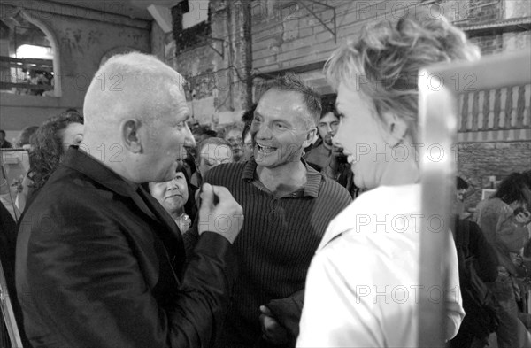 07/11/2002. Fall winter 2002-03 collections. The backstage of Jean-Paul Gaultier's fashion show