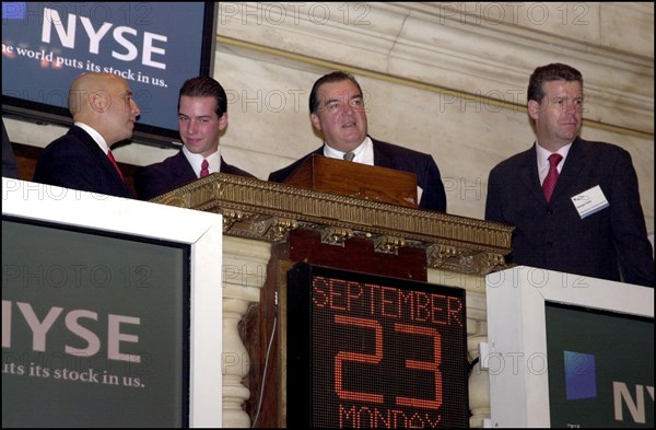 09/23/2002. Heir to the Grand Duchy Guillaume at the NYSE