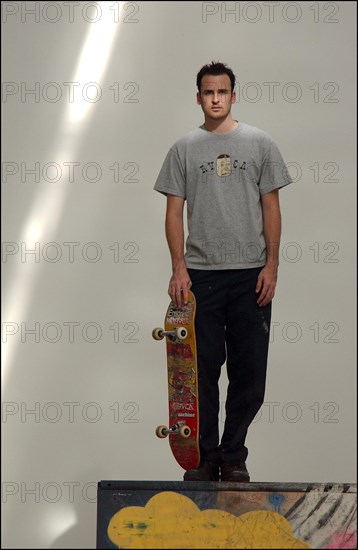 10/01/2002.  Ed Templeton, American skater in Paris.