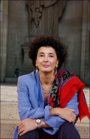 10/15/2002. Francoise Rudetzki, chairman of "SOS attentat" association, in Paris courthouse