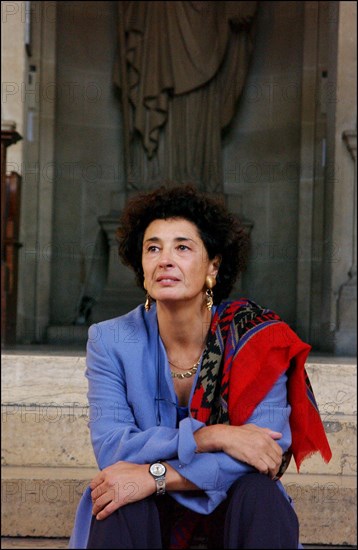 10/15/2002. Francoise Rudetzki, chairman of "SOS attentat" association, in Paris courthouse