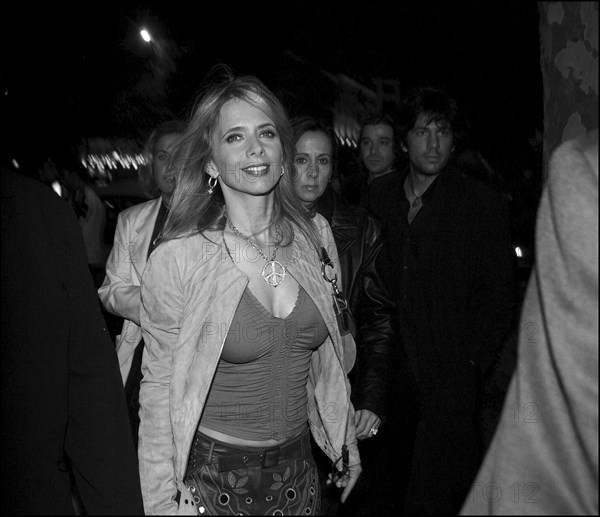 10/00/2002. EXCLUSIVE Close up Rosanna Arquette in Paris.