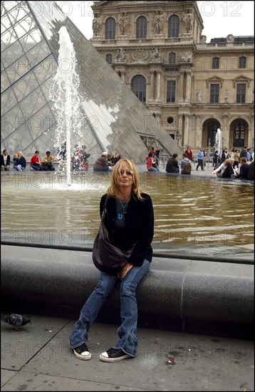 10/00/2002. Close up Rosanna Arquette in Paris.