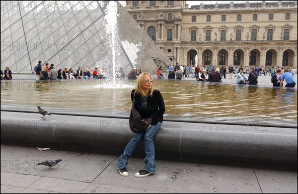 10/00/2002. Close up Rosanna Arquette in Paris.