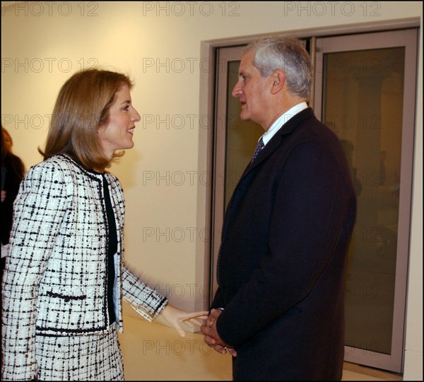 11/18/2002. Caroline Kennedy inaugurates the exhibition "Jackie Kennedy, les annees Maison Blanche" in Paris