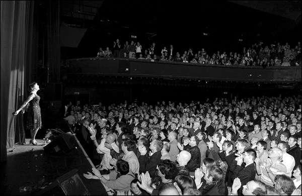 11/20/2002.  Famous French singer Mireille Mathieu on stage and backstage at the Olympia