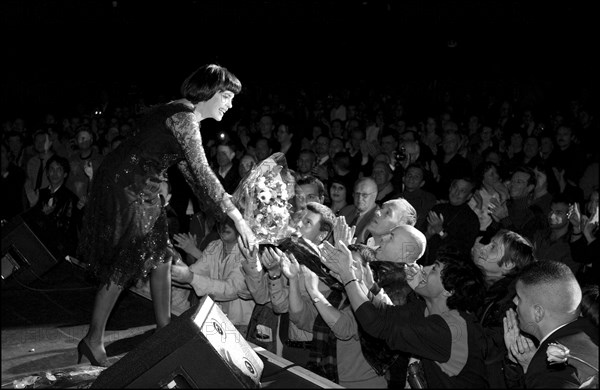 11/20/2002. EXCLUSIVE. Famous French singer Mireille Mathieu on stage and backstage at the Olympia