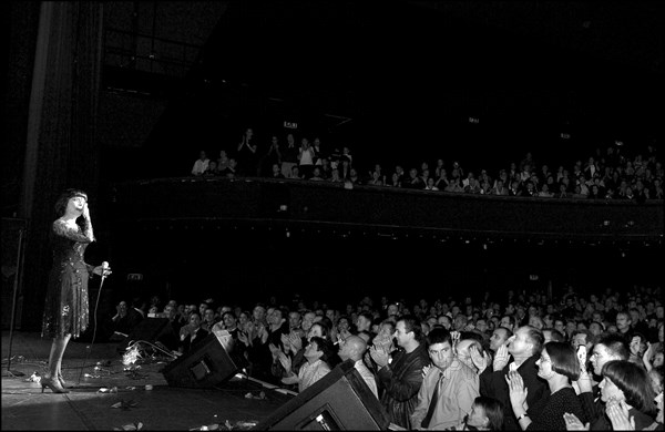 11/20/2002.  Famous French singer Mireille Mathieu on stage and backstage at the Olympia