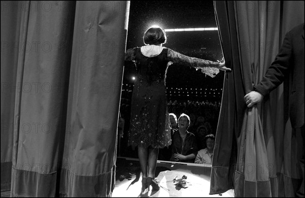 11/20/2002.  Famous French singer Mireille Mathieu on stage and backstage at the Olympia