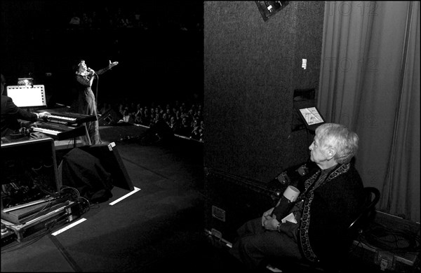 11/20/2002.  Famous French singer Mireille Mathieu on stage and backstage at the Olympia