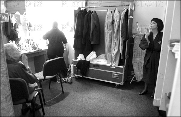 11/20/2002.  Famous French singer Mireille Mathieu on stage and backstage at the Olympia