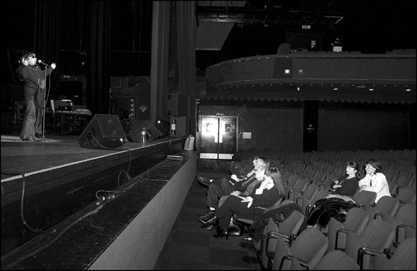 11/20/2002.  Famous French singer Mireille Mathieu on stage and backstage at the Olympia