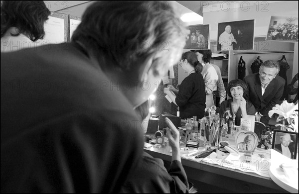 11/20/2002.  Famous French singer Mireille Mathieu on stage and backstage at the Olympia