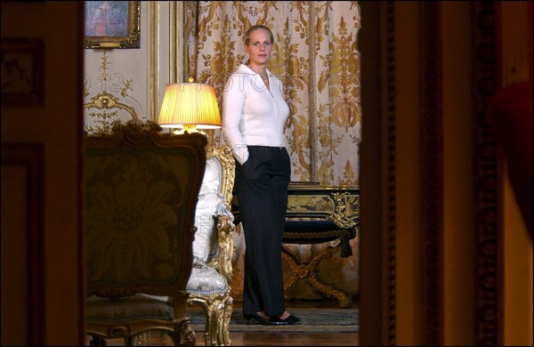 11/20/2002. EXCLUSIVE Baroness Ariane of Rothschild at home in Paris