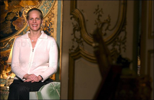 11/20/2002. Baroness Ariane of Rothschild at home in Paris