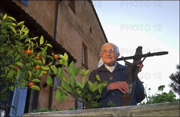 11/00/2002. EXCLUSIVE: Sister Emmanuelle in her retirment home in Var.