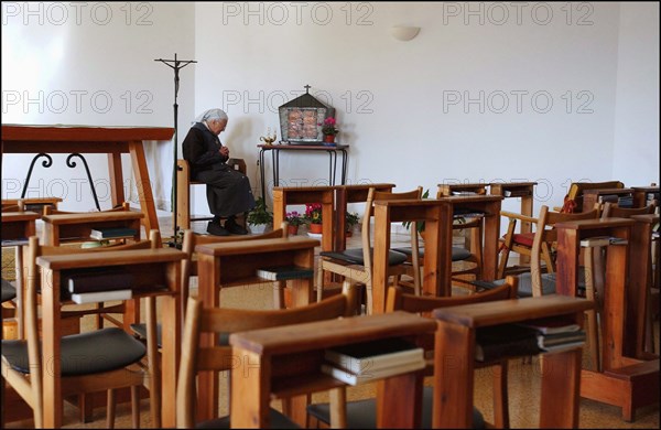 11/00/2002. EXCLUSIVE: Sister Emmanuelle in her retirment home in Var.