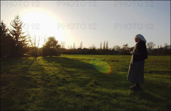 11/00/2002. EXCLUSIVE: Sister Emmanuelle in her retirment home in Var.