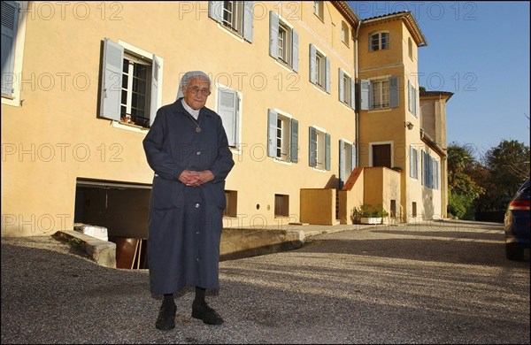 11/00/2002. EXCLUSIVE: Sister Emmanuelle in her retirment home in Var.