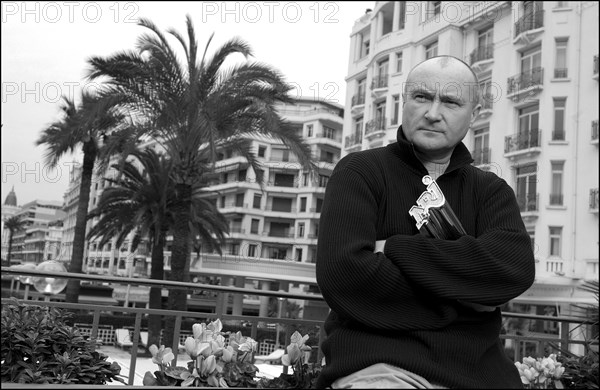 01/19/2003. Close-Up of Phil Collins in Cannes after he received his life achievement award