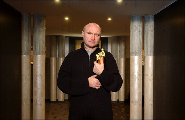 01/19/2003. Close-Up of Phil Collins in Cannes after he received his life achievement award