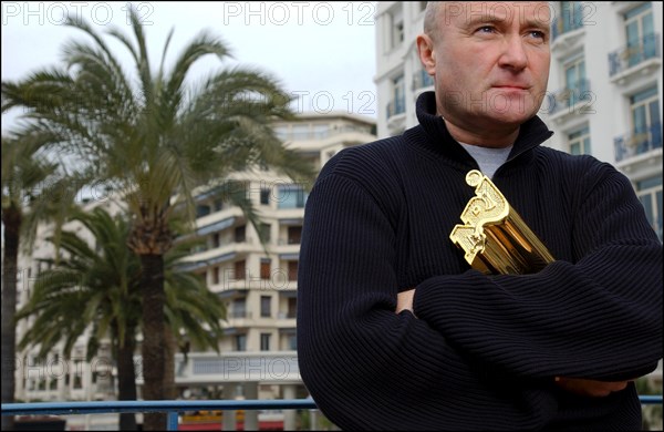 01/19/2003. Exclusive Close-Up of Phil Collins in Cannes after he received his life achievement award