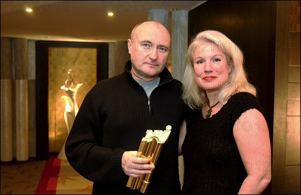 01/19/2003. Close-Up of Phil Collins in Cannes after he received his life achievement award