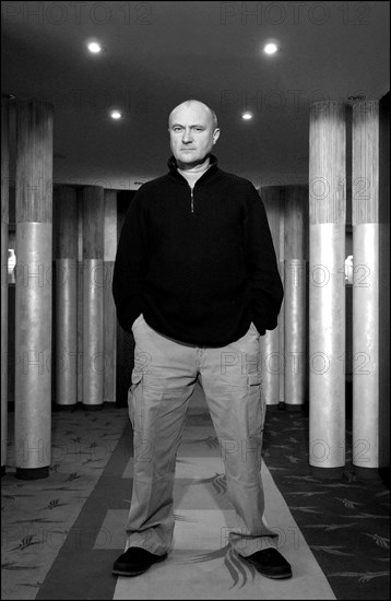 01/19/2003. Close-Up of Phil Collins in Cannes after he received his life achievement award