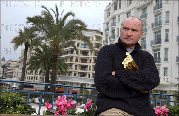 01/19/2003. Exclusive Close-Up of Phil Collins in Cannes after he received his life achievement award