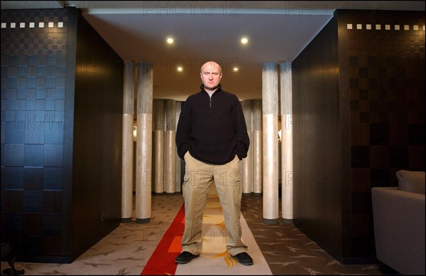 01/19/2003. Close-Up of Phil Collins in Cannes after he received his life achievement award