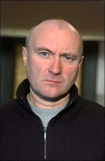01/19/2003. Close-Up of Phil Collins in Cannes after he received his life achievement award