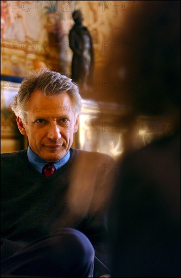 15/02/2003.  Dominique de Villepin, French foreign minister